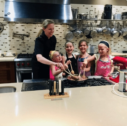 Cooking class with kids